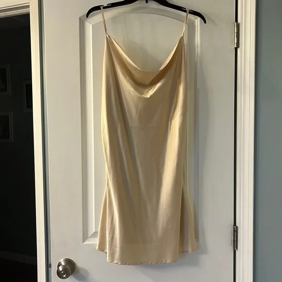 Altar'd State | Dresses | Altard State Champagne Gold Scoop Neck Dress |  Poshmark